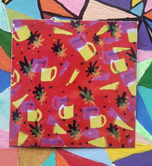 Cannabis and Coffee Sticker (Wizard Vision)